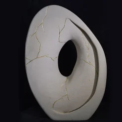 Lampada scultura in pietra di Kintsugi Lecce #1