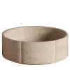 Lavabo da piano in marmo beige rotondo Sartoriale