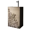Lavabo Dame Freestanding in Travertino Paglierino