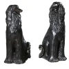Levrieri Afgani coppia di Sculture in Bronzo