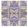 Lilla Saponaria Set di 4 piastrelle #4