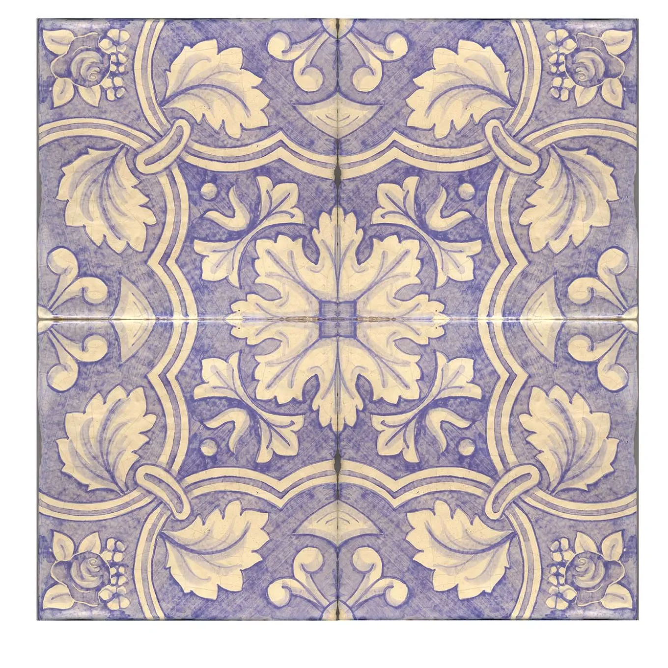 Lilla Saponaria Set di 4 piastrelle #7