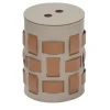 Lisbona 4 Cesto rotondo marrone con coperchio