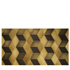Luce 3D Set di 15 piastrelle in ottone brunito satinato