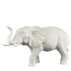 Madre africana Elefante Scultura bianca