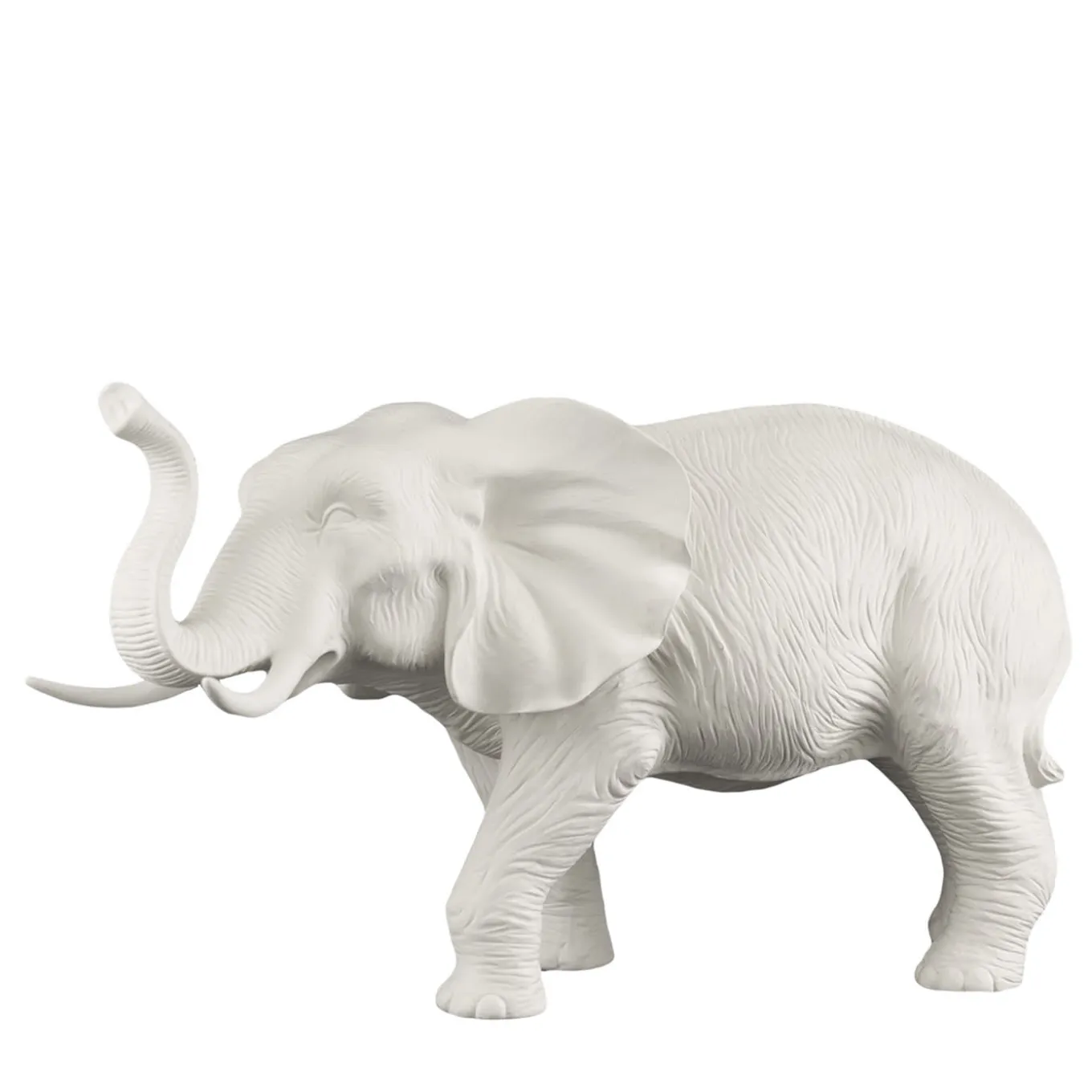 Madre africana Elefante Scultura bianca