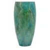 Marmo Vaso alto verde con oro