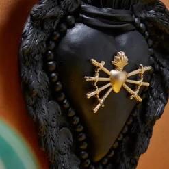 MATT ME HALF WAY CUORE IN CERAMICA NERA