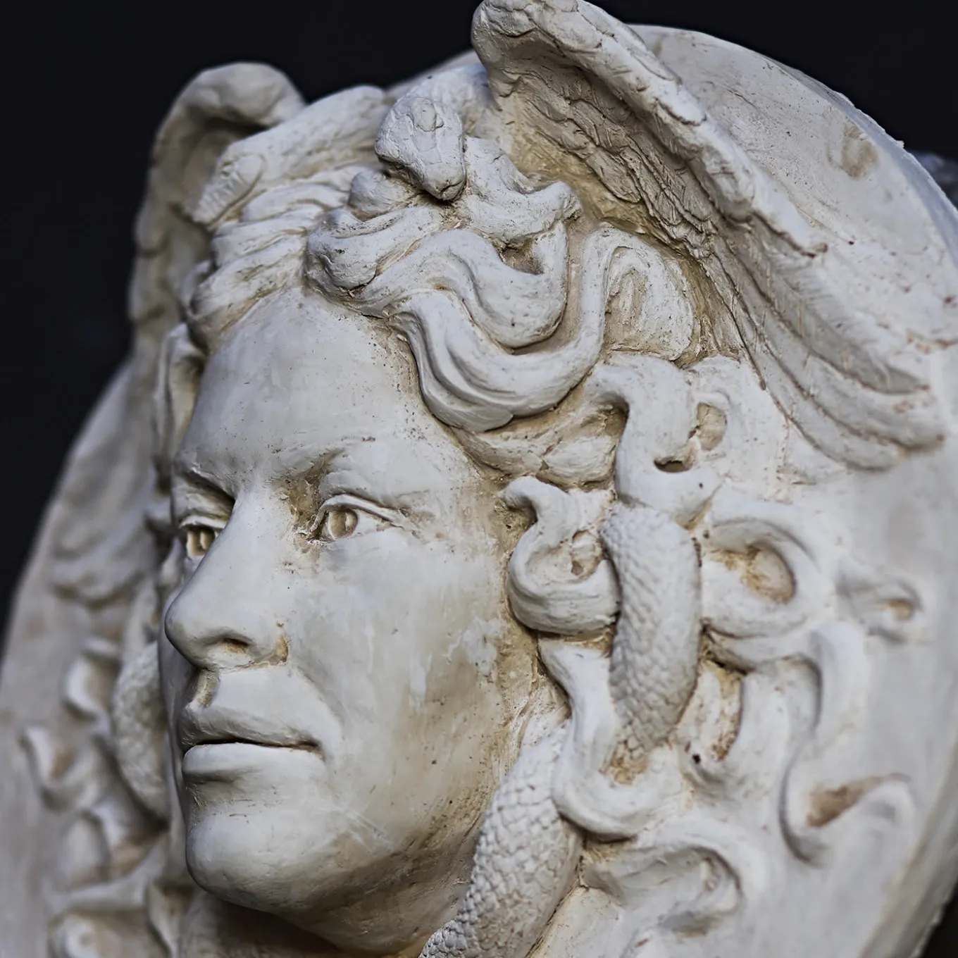 Medusa a basso rilievo di Romanelli