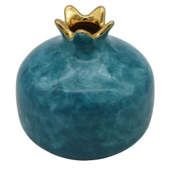 Melograno piccolo in ceramica blu