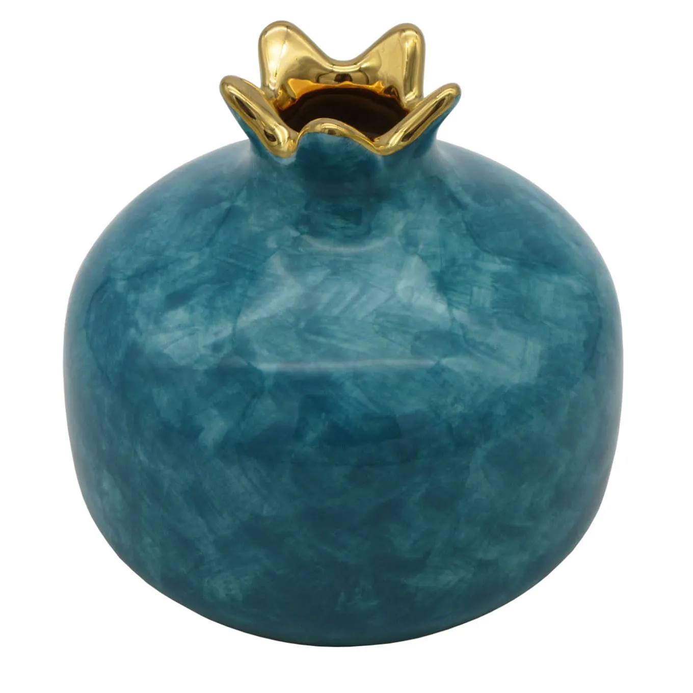 Melograno piccolo in ceramica blu