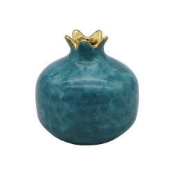 Melograno piccolo in ceramica blu