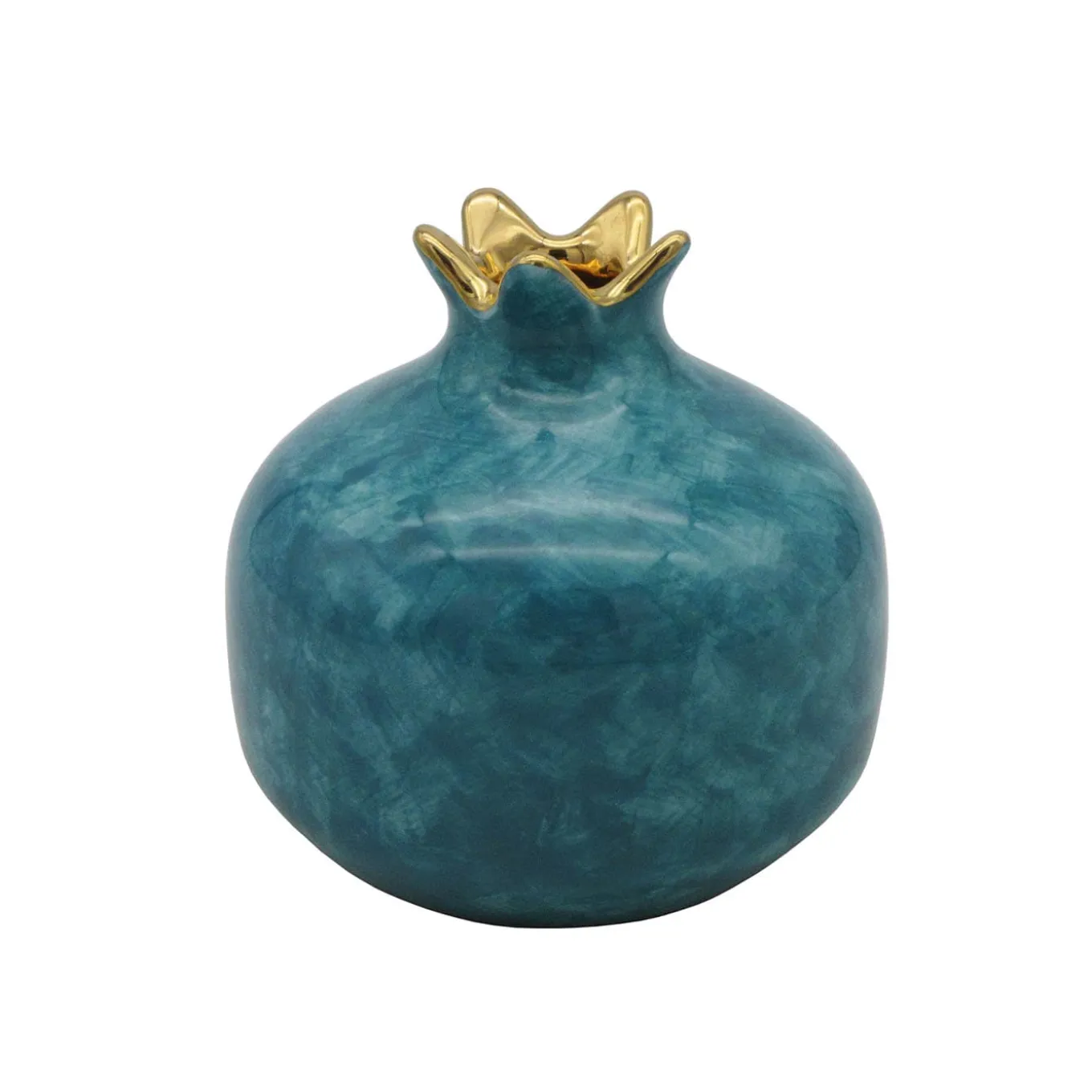 Melograno piccolo in ceramica blu