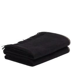Melrose Coperta piccola con frange nere