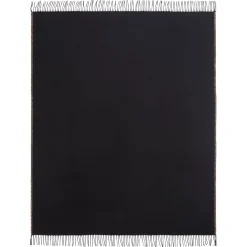 Melrose Coperta piccola con frange nere