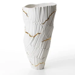 Meltemi Vaso con crepe d'oro