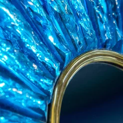 Mini specchio di cristallo blu Martelè