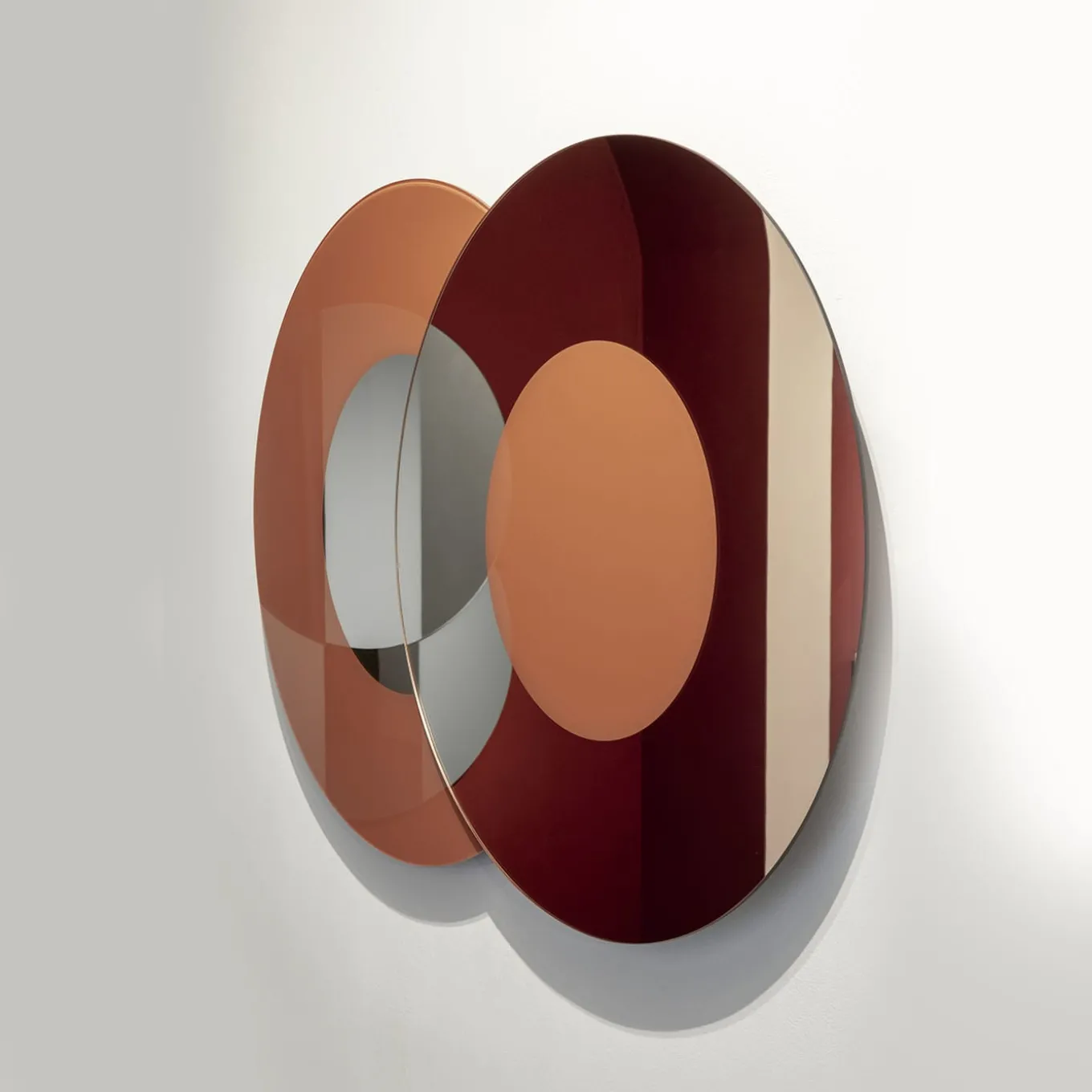Minima Grande specchio da parete rosa