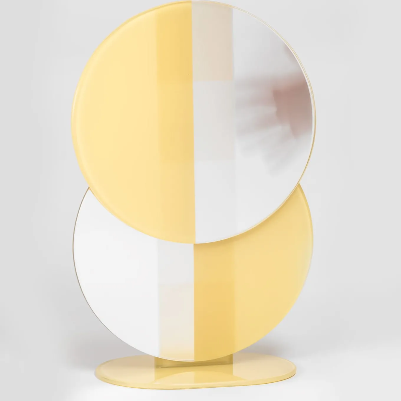 Minima Piccolo specchio da tavolo giallo