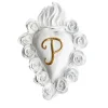 MISS CON INIZIALE DI CUORE IN CERAMICA BIANCA