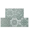 Mix Opale verde salvia Set di 24 piastrelle quadrate
