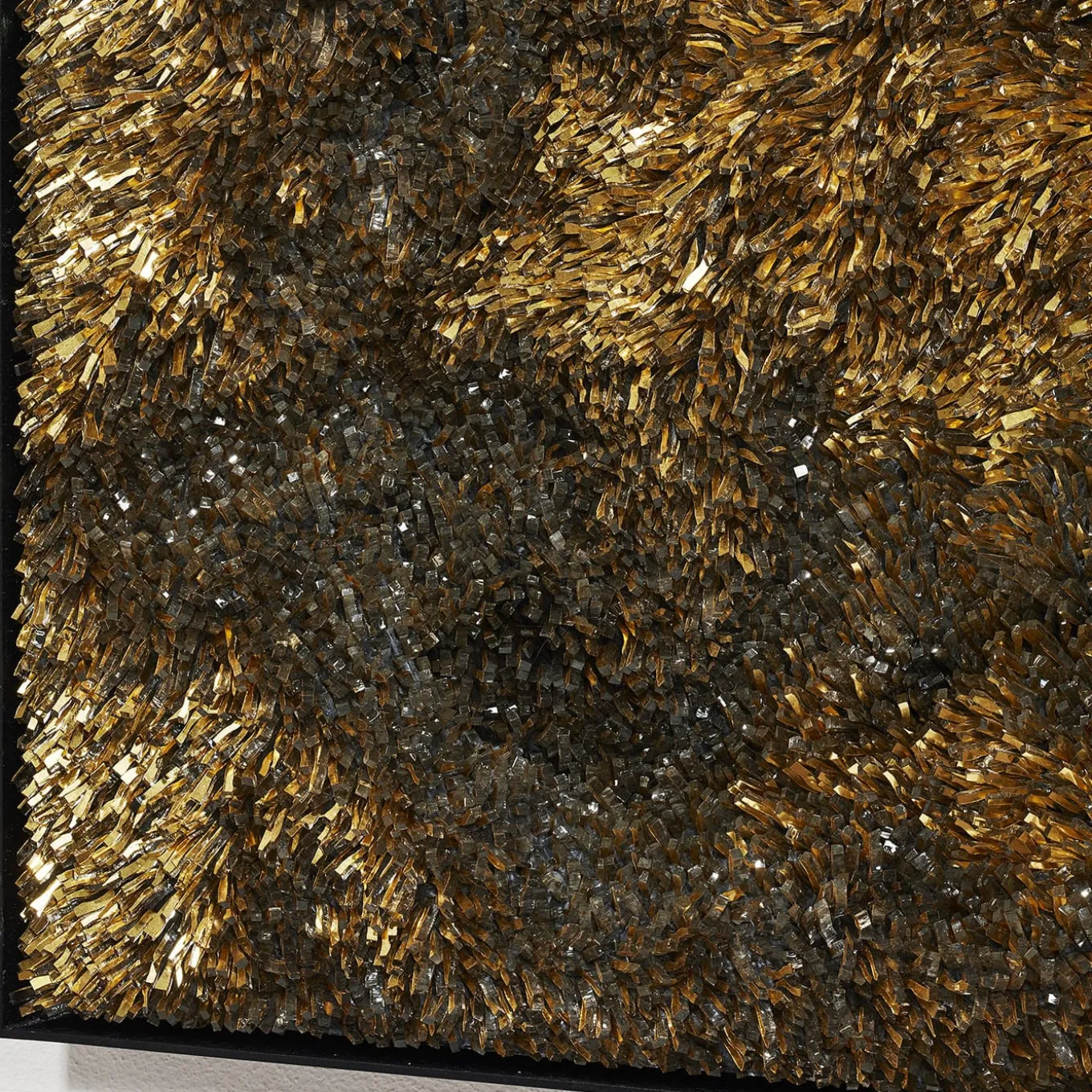 Movimento N255 Pannello Decorativo In Vetro Oro