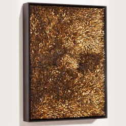 Movimento n253 Pannello decorativo in vetro oro