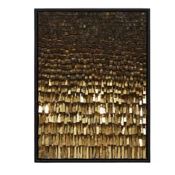 Movimento N256 Pannello Decorativo In Vetro Oro