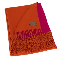 N. Leida Plaid arancio-fucsia