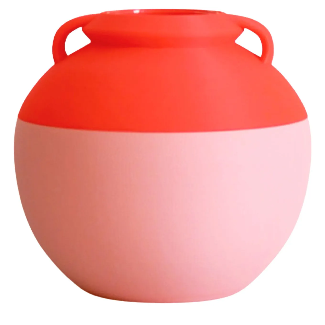 Numa Pompilio L Anfora bicolore rosa e arancione
