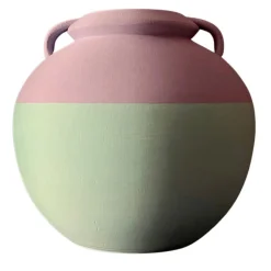 Numa Pompilio L Anfora bicolore bianca e rosa
