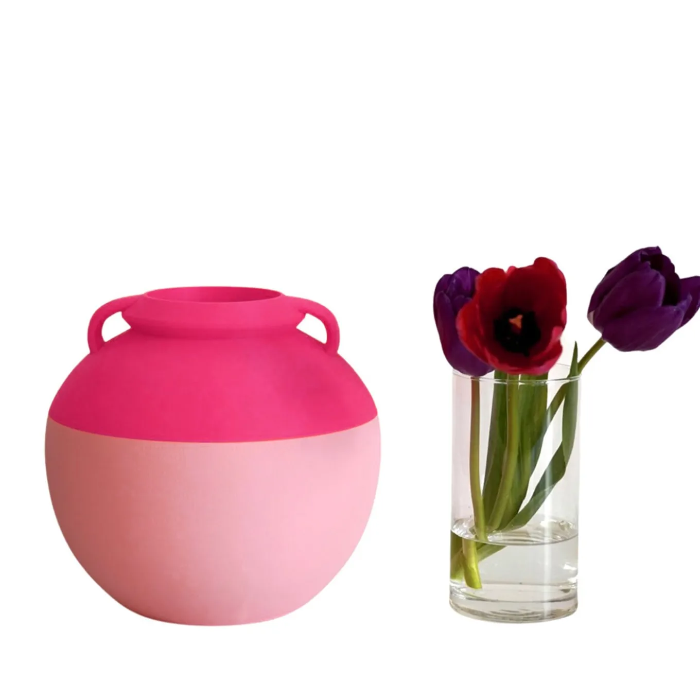 Numa Pompilio L Anfora bicolore rosa e fucsia