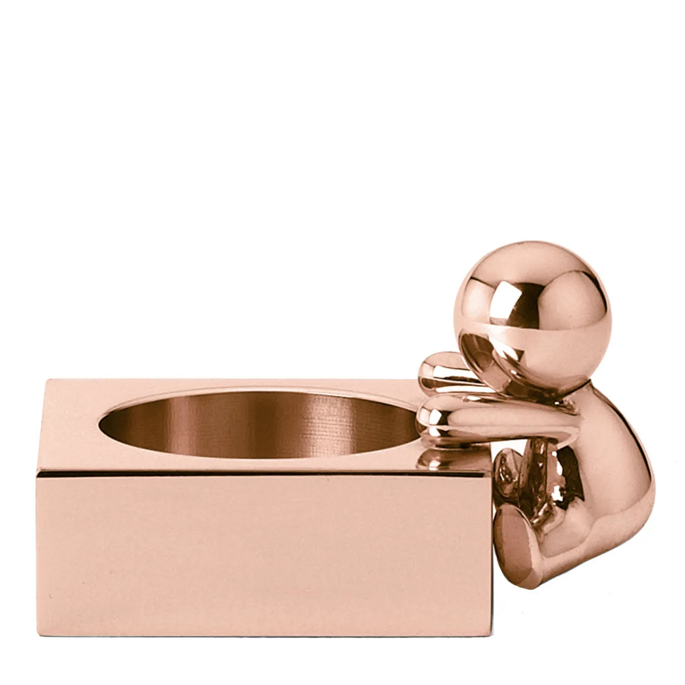 Omini Quadrato in oro rosa Di Stefano Giovannoni