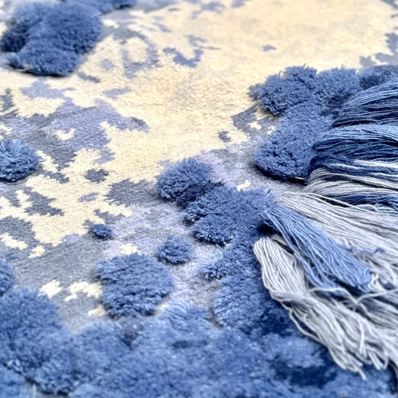 Orbis Tappeto Blu e Bianco