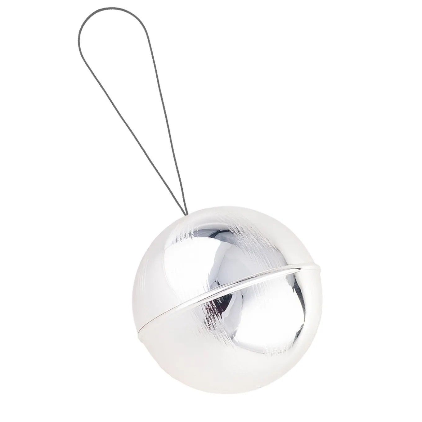 Ornamento a forma di palla di Natale del circo d'argento - Set di 2