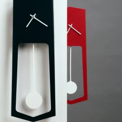 Orologio a pendolo da parete AIKA in acciaio nero