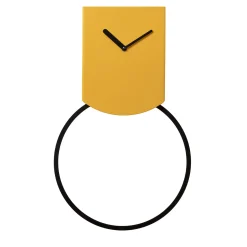 Orologio a pendolo da parete Tovi in acciaio giallo