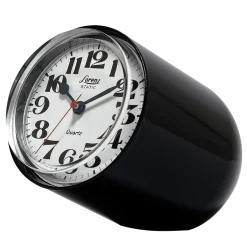Orologio da tavolo statico nero di Richard Sapper