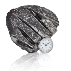 Orologio scultura Nautilo di Nino Basso