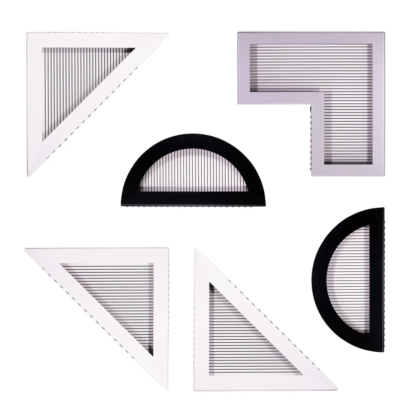 ORU Collection Essential Argento Grigio Angolo Decorazione da parete