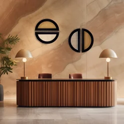 ORU Collection Essential Total Black Half Circle Decor da parete