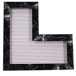 ORU Collection Luxury Grigio Carnico marmo Angolo Decorazione da parete
