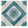 Ot Arzachena Mint Set di 24 piastrelle quadrate
