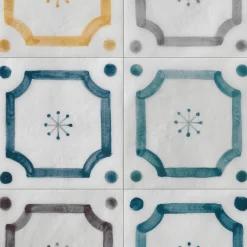 Ot Budoni Oceano Set di 24 piastrelle quadrate