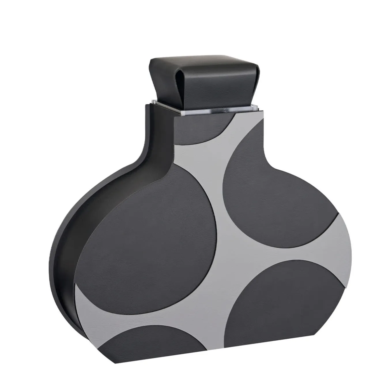 Otto 1.1 Vaso decorativo nero e grigio