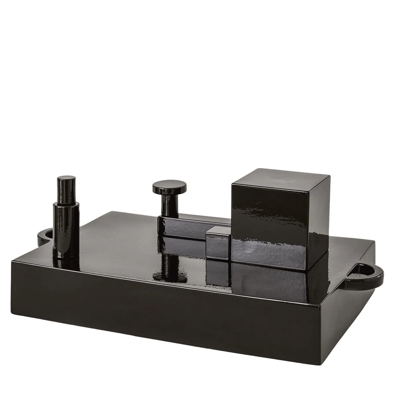 Paesaggi Scultura rettangolare nera di Nathalie Du Pasquier