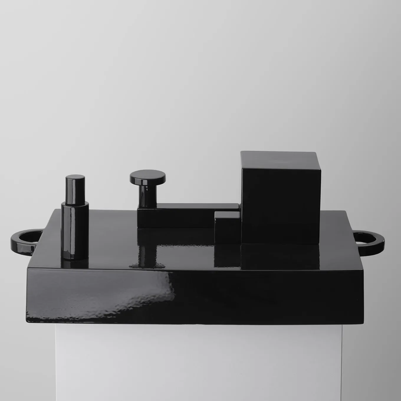 Paesaggi Scultura rettangolare nera di Nathalie Du Pasquier
