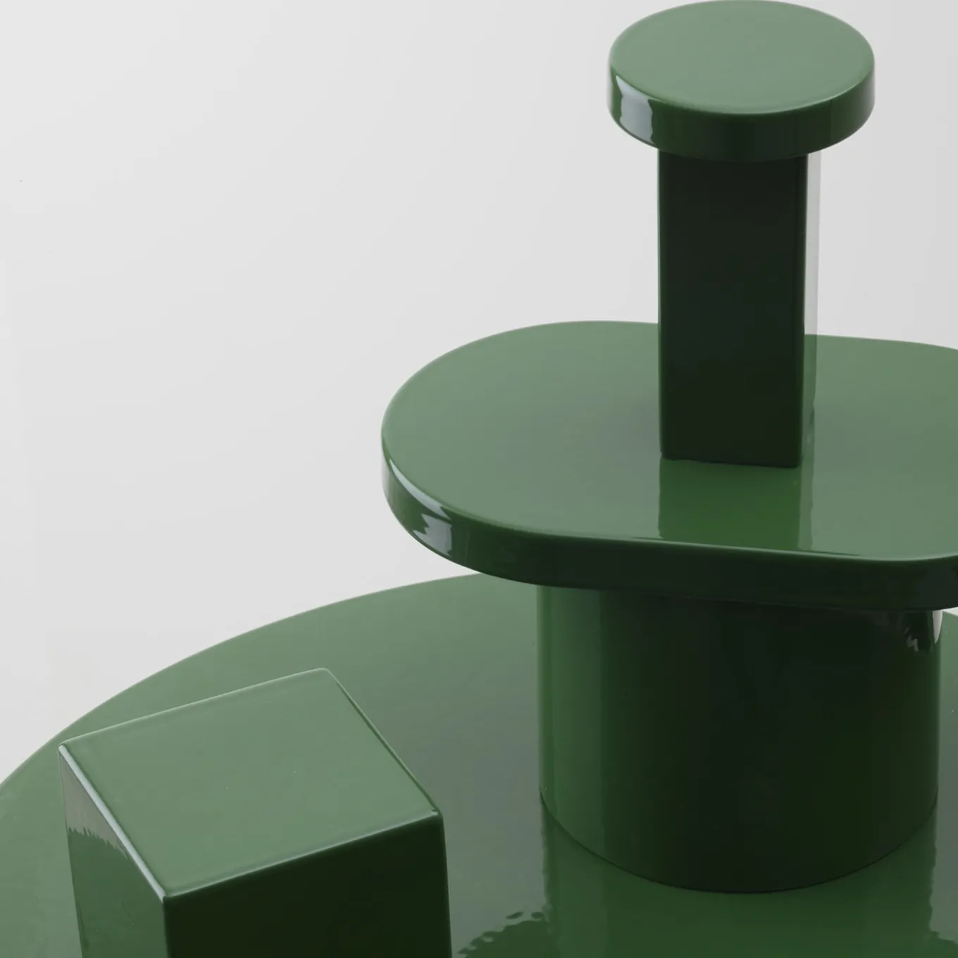 Paesaggi Scultura Rotonda verde di Nathalie Du Pasquier