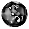 Pannello decorativo da parete in vetro nero lucido Phantasia