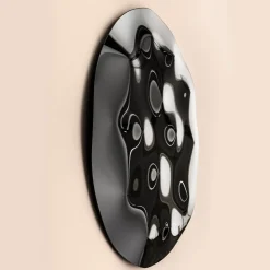Pannello decorativo da parete in vetro nero lucido Phantasia